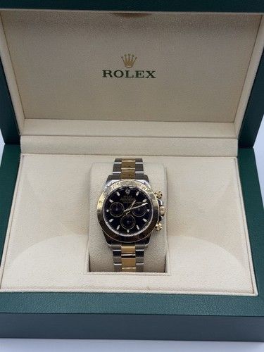 Rolex daytona black dial men - daytona, men's