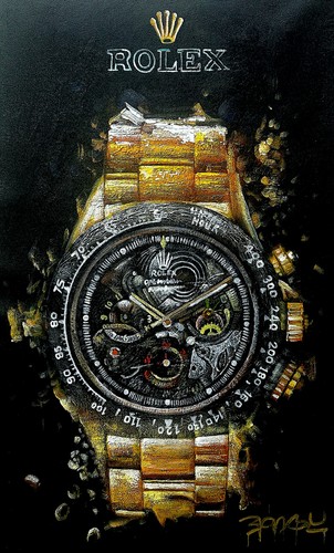 Rolex daytona shattering - rolex, oil