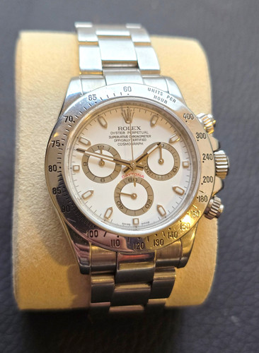Rolex daytona white dial watch - rolex,